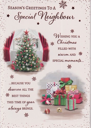 Neighbour christmas greeting - neighbour,