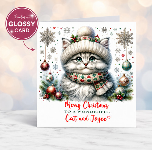 Personalised christmas card - christmas,