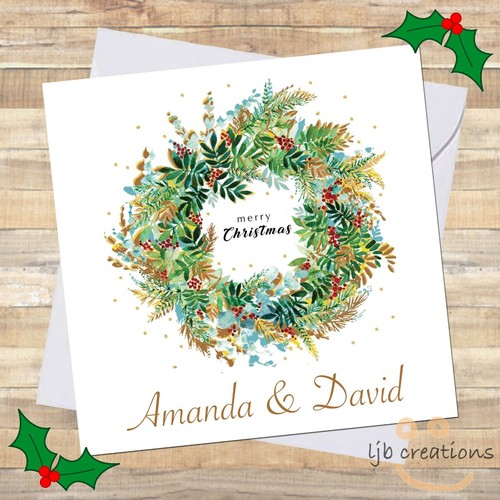 Personalised xmas wreath - personalised,