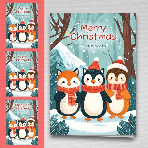 Cartoon woodland animals - cartoon,