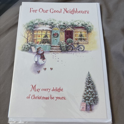 Neighbour christmas card - neighbour,