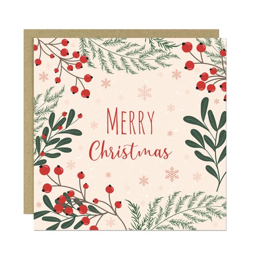 Merry christmas greetings - merry,