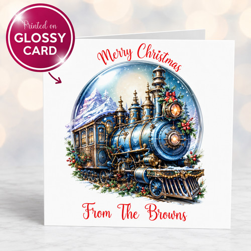 Personalised train christmas - personalised,