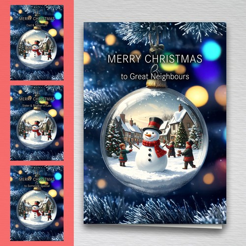 Snow globe bauble - bauble, christmas