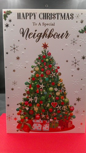 Neighbour christmas card with - neighbour,