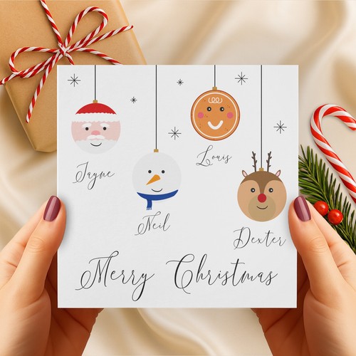 Personalised family christmas - personalised,