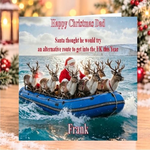 Funny christmas card for - card,