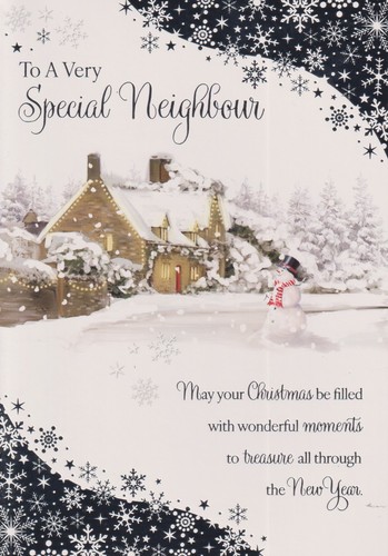 Neighbour christmas greeting - neighbour,