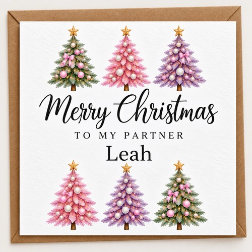 Personalised christmas card - personalised,