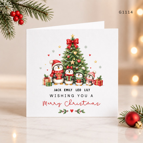 Personalised christmas card - christmas,