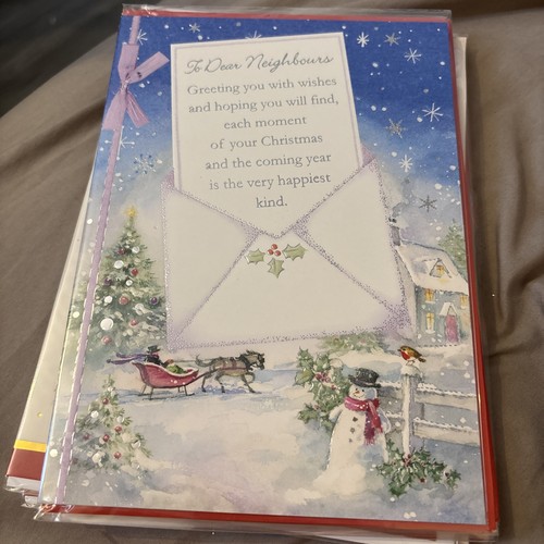 Neighbour christmas card - neighbour,