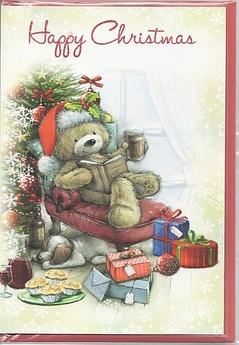 Cute christmas card friend - cute,