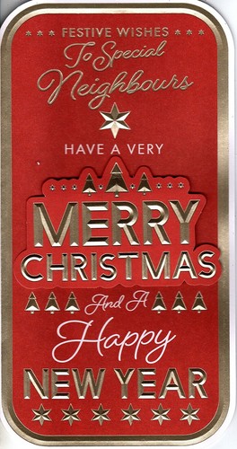 Merry happy christmas card - christmas, to