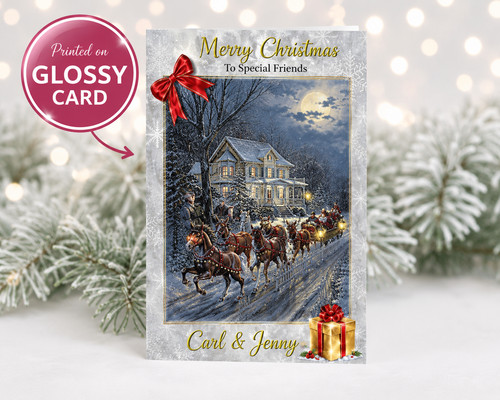 Personalised christmas card - personalised,