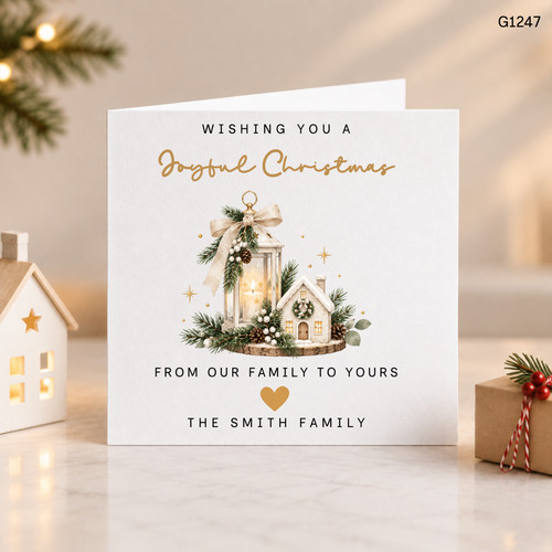 Personalised christmas card - personalised,