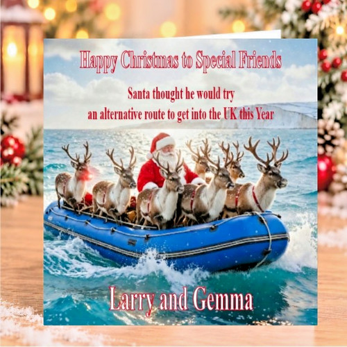 Funny christmas card - christmas,