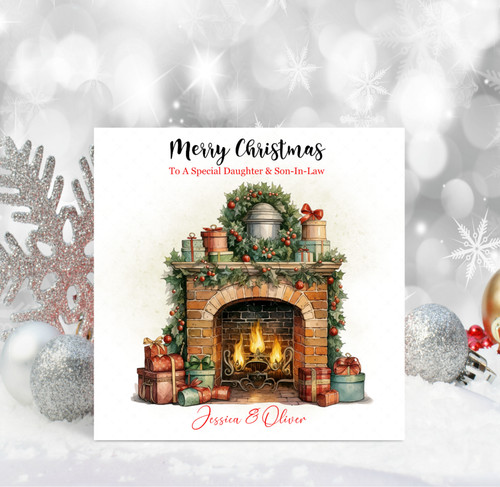 Christmas card personalised - christmas,