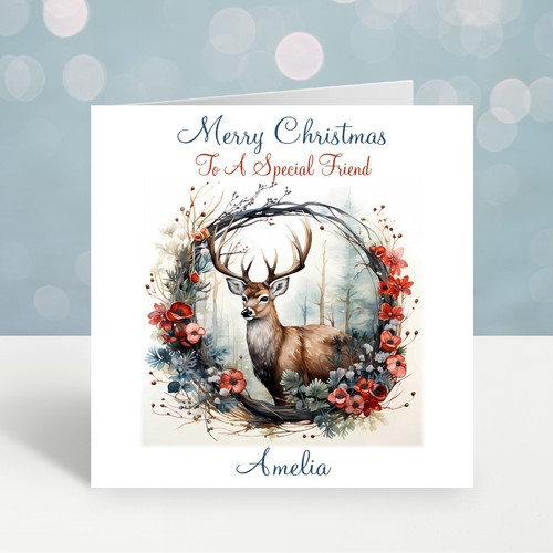 Personalised christmas card - personalised,
