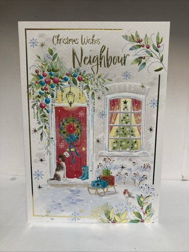 Neighbour christmas greeting - neighbour,