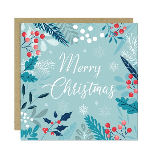 Merry christmas card - merry, seasons