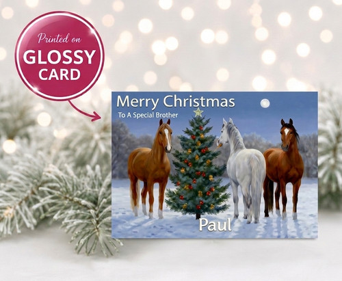 Personalised christmas card - christmas,