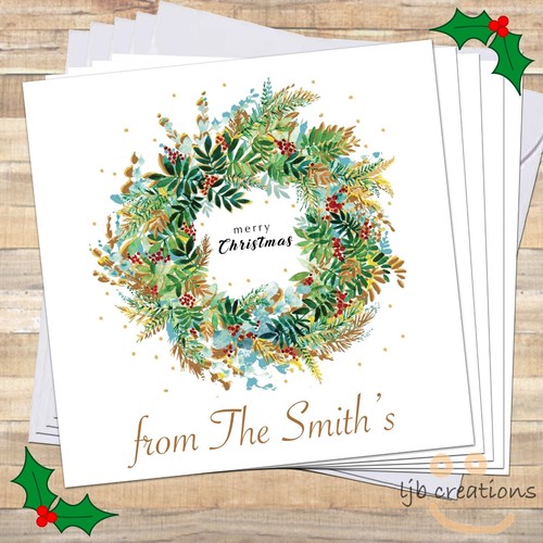 Personalised wreath christmas - wreath,