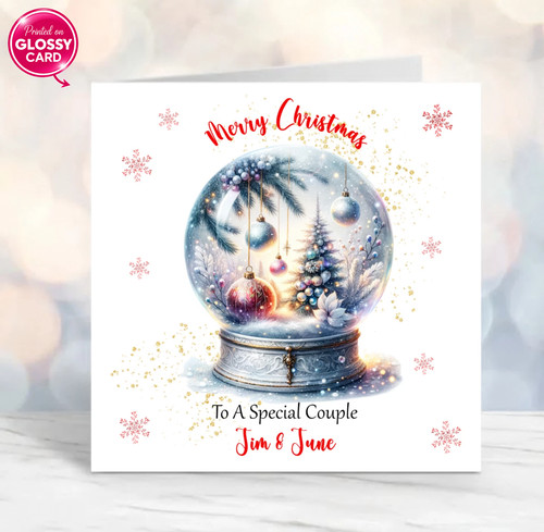 Personalised christmas card - personalised,