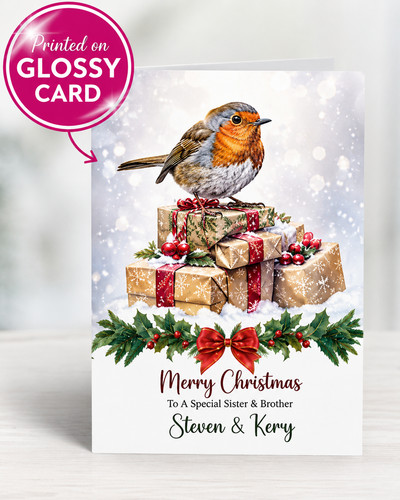 Personalised christmas card - christmas,