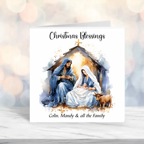 Christmas nativity card - nativity,