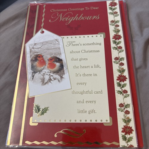 Neighbour christmas card - neighbour,