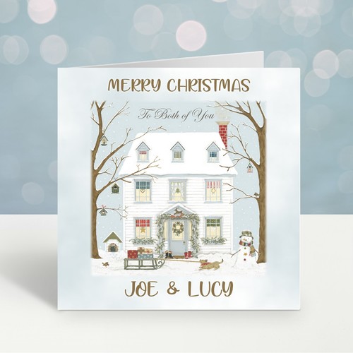 Personalised christmas card - christmas,